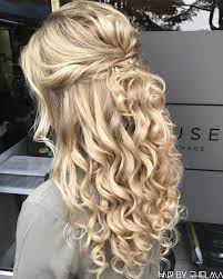 Half Up Half Down Prom Hairstyles Matric Dance Diamante Decor Long Blonde Hairstyles Prom Hair Down Prom Hairstyles For Long Hair Long Blonde Hair