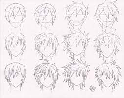 This tutorial shows how to draw male hair in different hairstyles. Boy Hairstyles Drawing Easy Easy Hairstyles