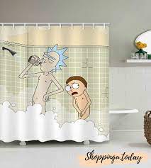 Rick And Morty Naked Shower Curtain BS118