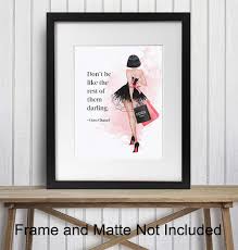 The walls of the house may go unnoticed, but with a little dedication you can transform them and introduce a brand new character in the interior. Buy Coco Quote Wall Art Glam Wall Decor Luxury Fashion Design Room Or Home Decoration Couture Gift For Women Fashionista Girls Bedroom Teen Room Positive Inspirational Quote