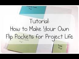 With the silhouette cameo, this is actually a really easy process. Tutorial Adding Flip Pockets To Your Project Life Pages Youtube