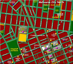 Melbourne royal botanic gardens map. North Melbourne Cbd Map