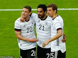 Der tabellenstand in gruppe f. Germany 7 1 Latvia Ilkay Gundogan Thomas Muller Serge Gnabry Timo Werner And Leroy Sane All Net Daily Mail Online
