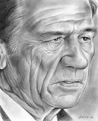 Tommy Lee Jones By Gregchapin On Deviantart Celebrity Drawings Tommy Lee Jones Caricature Sketch