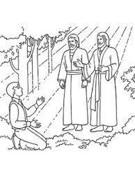 Joseph smith reading the scriptures, joseph praying in the sacred grove,. Primary Line Art Symbols