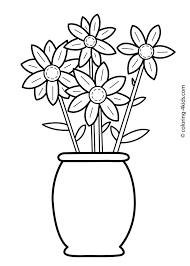 Flowers Coloring Pages For Kids Printable 6 Printable Flower Coloring Pages Flower Coloring Pages Flower Coloring Sheets