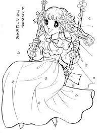 Pour les otaku et les passionnés ! Coloriage Vintage Fille Kawaii Dessin Gratuit A Imprimer