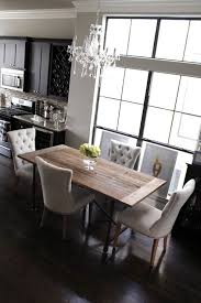 City Dining Room With Overstock Maria Theresa 6 Light Crystal Chandelier And Made By Girl Gold Love Print Dark Espresso Stai Home Decor Dining Room Table Home
