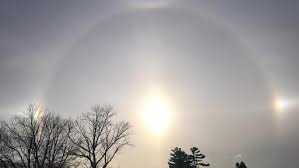 Halos and other optical phenomena are created because of the interplay between the shape of the ice crystals and the angle between their facets. Spot A Circle Around The Sun It S Probably A Sun Halo Wgrz Com