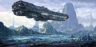 Artstation Spaceship Practice Mark Li Space Ship Concept Art Spaceship Art Sci Fi Concept Art
