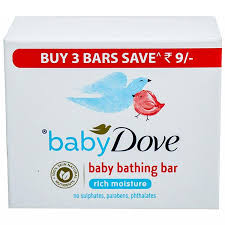 Buy Dove Baby Rich Moisture Bathing Bar Save Rs 9 3 X 75 G Online Sastasundar Com