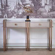 港式玫瑰金玄关桌子靠墙轻奢后现代进门玄关 entryway tables decor console table