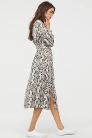 Pdp Snake Print Dress Chic Summer Dresses Calf Length Dress