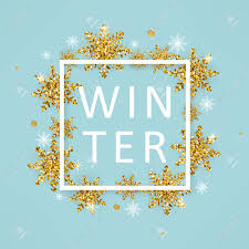 Add a picture watermark to your documents. Illustration Of Winter Poster Template With White Square Frame Typography Winter Word And Gold Glittering Snowflakes On Blue Background Royalty Free Cliparts Vectors And Stock Illustration Image 67601174