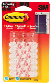 Command Decorating Clip 20 Count Light Hooks Adhesive Command Strips