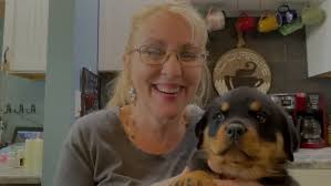 Baby Rottweiler Puppy Playing With First Toy