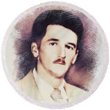 William Faulkner, Literary Legend #6 Bath Towel by Esoterica Art Agency