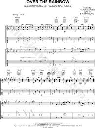 verse 1 g bm c g somewhere over the rainbow, way up high c g d em c and the dreams that you dream of once in a lullaby. Les Paul Over The Rainbow Guitar Tab In A Major Download Print Sku Mn0065858