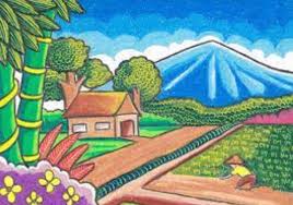 Gambar pemandangan ini semua mudah kok, asal kamu mau mencobanya, semua nya pasti terasa mudah ketikda kita mencoba. 90 Lukisan Dan Gambar Pemandangan Alam Yang Indah Menakjubkan