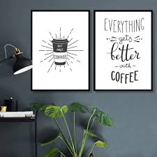 Kitchen wall art print set, eat drink love, floral wall art, navy and gold, dining room decor, kitchen set of (6) unframed prints or canvas 7wondersdesign 5 out of 5 stars (4,574) sale price $24.75 $ 24.75 $ 33.00 original price $33.00 (25% off. Antiquitaten Kunst Coffee Is Always A Good Idea Kitchen Decor Prints Dining Room Wall Art Poster Kunst