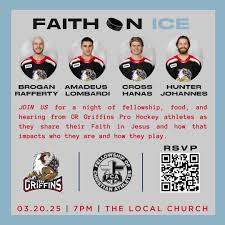 Join a few of our players and the Fellowship of Christian Athletes at The  Local Church next Thursday for a night of fellowship, food, and  testimonials from the athletes! 🫶#GoGRG RSVP HERE >>