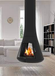 You will be using readily available fuel for the stove. Jc Bordelet Suspended Fireplace Wall Fireplace Modern Stoves
