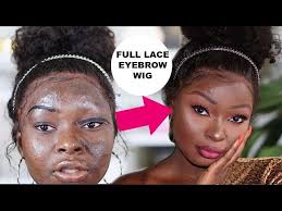 THIS IS A FULL LACE EYEBROW WIG 😲