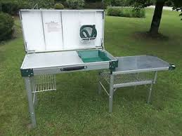 Rule the park or tailgate when you fire up your coleman outdoor grill. Coleman Packaway Deluxe Camp Kitchen Food Prep Grill Fold Away Camping New On Popscreen