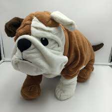 Ikea Gosig Klumpig Bulldog Brown White Puppy Dog English Stuffed Plush Large 21 Ikea White Puppies Dogs And Puppies Puppies