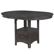Find great deals on ebay for counter height dining table set. Round Counter Height Table With Pedestal Base And Extendable Dining Table Gray Benzara Target