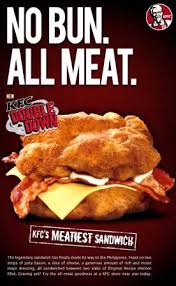 Limited to 1 set per transaction, available at all kfc restaurants except arc, cathay cineleisure, jewel. Double Down Twishdadish