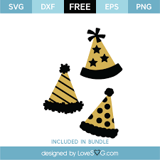 Birthday Hat Clipart Black And White Png Pin On Svg Files