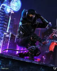 Ronin Cyberpunk Style Cyberpunk Hawkeye Marvel Ronin