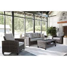Matching coffee table available, sold separately direct from the manufacturer: Westridge Contemporary Outdoor Conversation Set Belfort Furniture Outdoor Conversation Sets Outdoor Chat Sets