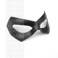 Robin Tim Drake Leather Mask Young Justice Nightwing Black Etsy Leather Mask Tim Drake Robin Tim Drake