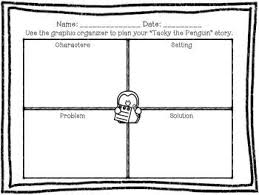 Graphic Organizer For Writing Your Own Tacky The Penguin Story Craft Included Tacky The Penguin First Grade Tacky