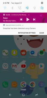 Once you've taken a photo or clip. Of Course Snapchat Is Using Camera Why Am I Getting This Notification Galaxys8