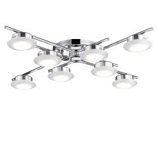Eine moderne beleuchtung aus metall für dein zu hause. Design Led Deckenlampe 8 Flammig Deckenleuchte Wohnzimmer Acryl Glas Sw Style