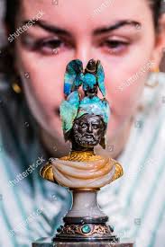 Wilhelm Schmidt Boulder Opal Gem-set Hardstone Editorial Stock Photo