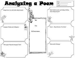 Free Poetry Graphic Organizers Resources Lesson Plans Poetry Lessons Poetry Teaching Resources Poetry Graphic Organizers