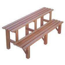 Wooden plant flower pot stand with wheels for outdoor home garden 25cm rolling potted plant stand movable dropship. 120cm Chengal Wood Outdoor Plant Flower Pot Stand 2 Tiers Furniture Home Living Gardening Pots Planters On Carousell