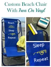 How To Customize A Beach Chair With Iron On Beach Chairs Custom Beach Towels Vinyl Chairs