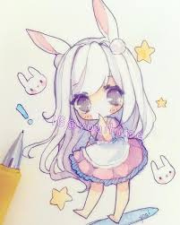 Rabbit Girl From Instagram Anime Chibi Kawaii Art Anime Drawings