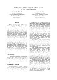 It is a mandatory sentence for 12 offences including murder, drug trafficking, treason. Pdf The Importance Of Social Support To Bullying Victims A Case Study In Indonesia