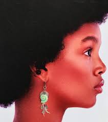 Mint Green Shell Dangle Earrings, Fluorite Gemstone Dangle Earrings,  Heather Purple Tagua Nut Earrings, Beach Boho Earring Summer Jewelry