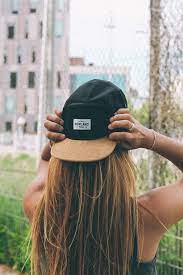 Black 5 Panel Cap Howland Mode Hute Damenhut Snapback Frauen