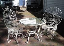 Antique Vintage Wrought Iron Ornate French Bistro Table 2 Chairs Outdoor Patio Furniture Sets Patio Decor Outdoor Patio Furniture