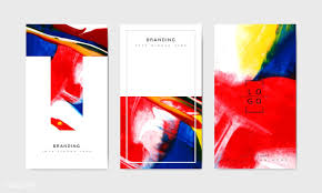 Colorful Abstract Art Banner Template Vector Set Free Image By Rawpixel Com Sasi Colorful Abstract Art Banner Template Vector Free