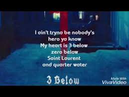 Saint Jhn 3 Below Lyrics Saint Jhn 3 Below Lyrics Music Video Metrolyrics Some night some nights i drink way too much and i smoke just to feel like i'm in a vibe so. saint jhn 3 below lyrics saint jhn