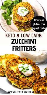 Healthy Low Carb Keto Zucchini Fritters 2g Net Carbs Recipe Low Carb Zucchini Low Carb Zucchini Recipes Zucchini Fritters
